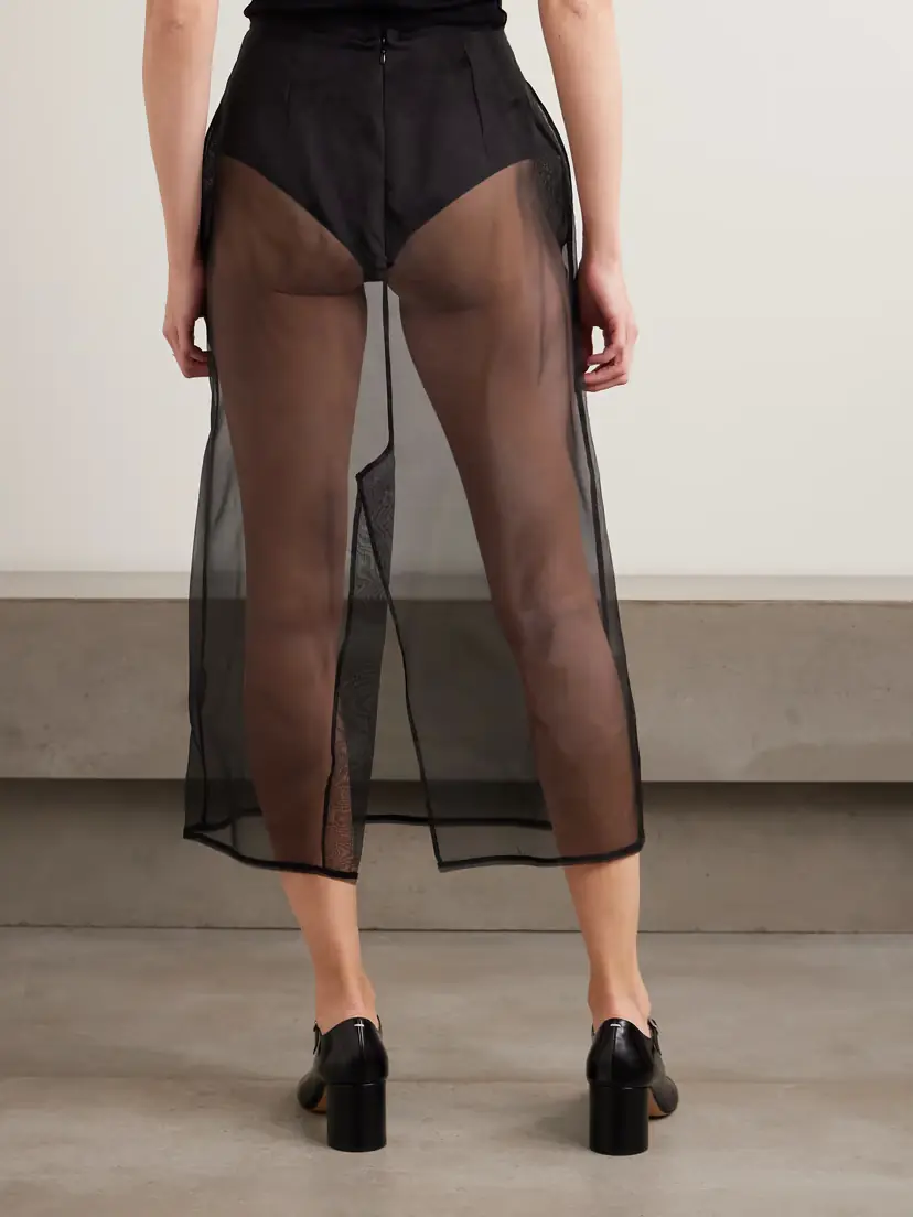 Simone Rocha Bow-detailed Silk-organza Midi Skirt | Thumbnail 3 Simone Rocha Bow-detailed Silk-organza Midi Skirt | Thumbnail 3