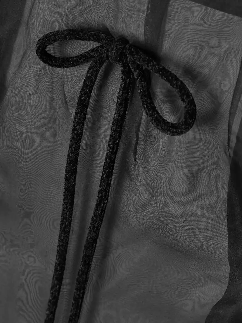 Simone Rocha Bow-detailed Silk-organza Midi Skirt | Thumbnail 4 Simone Rocha Bow-detailed Silk-organza Midi Skirt | Thumbnail 4