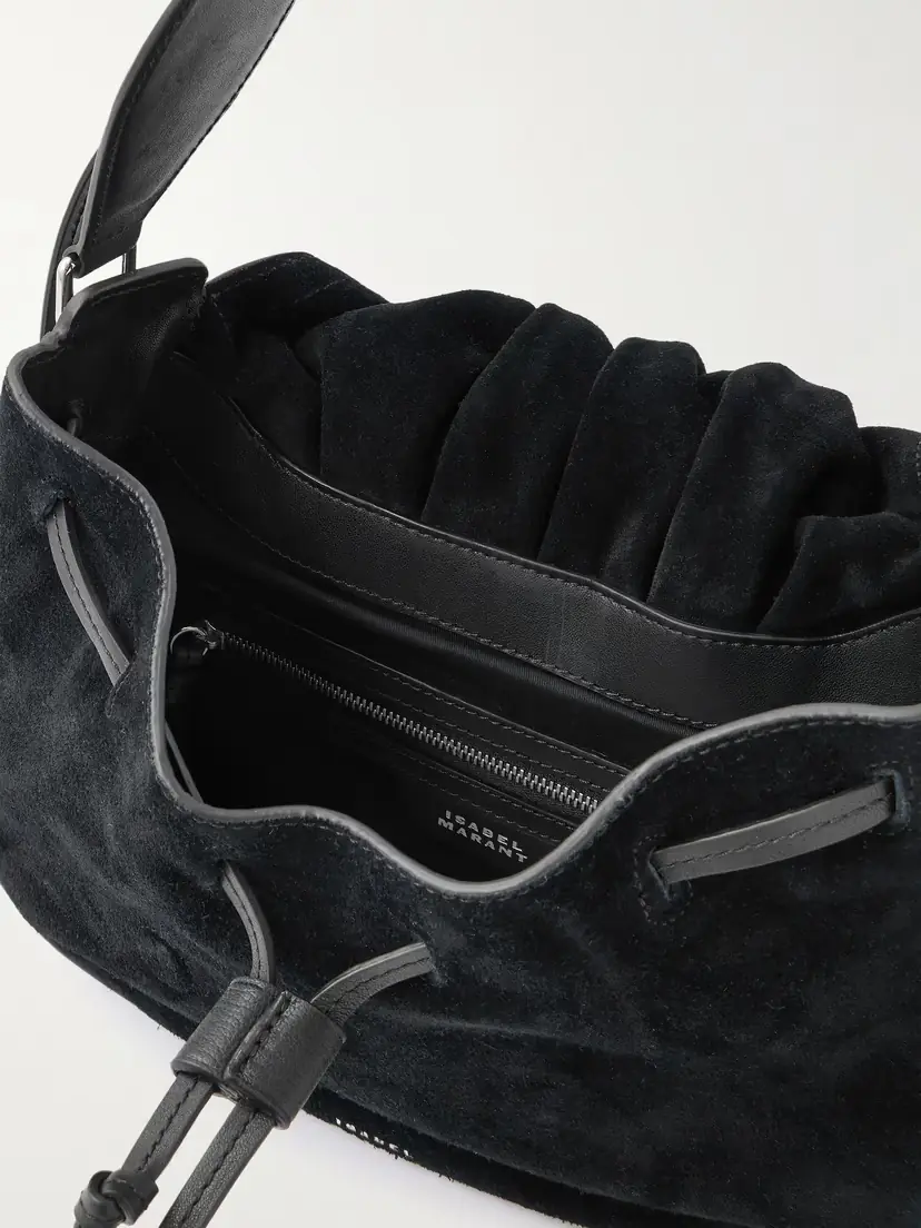 Isabel Marant Bolton Tasseled Leather-trimmed Suede Shoulder Bag | Thumbnail 5
