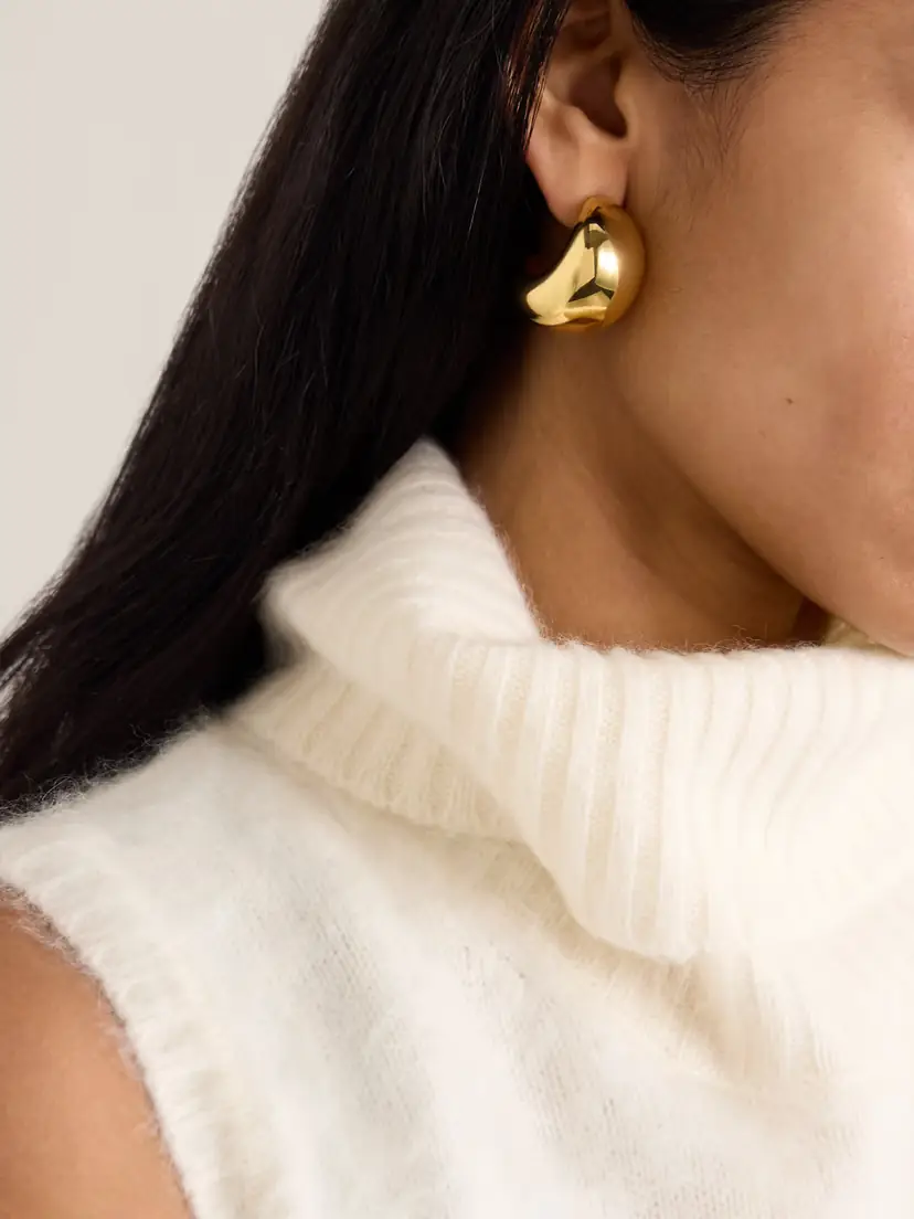 Martha Calvo Jordyn Gold-plated Hoop Earrings | Thumbnail 2