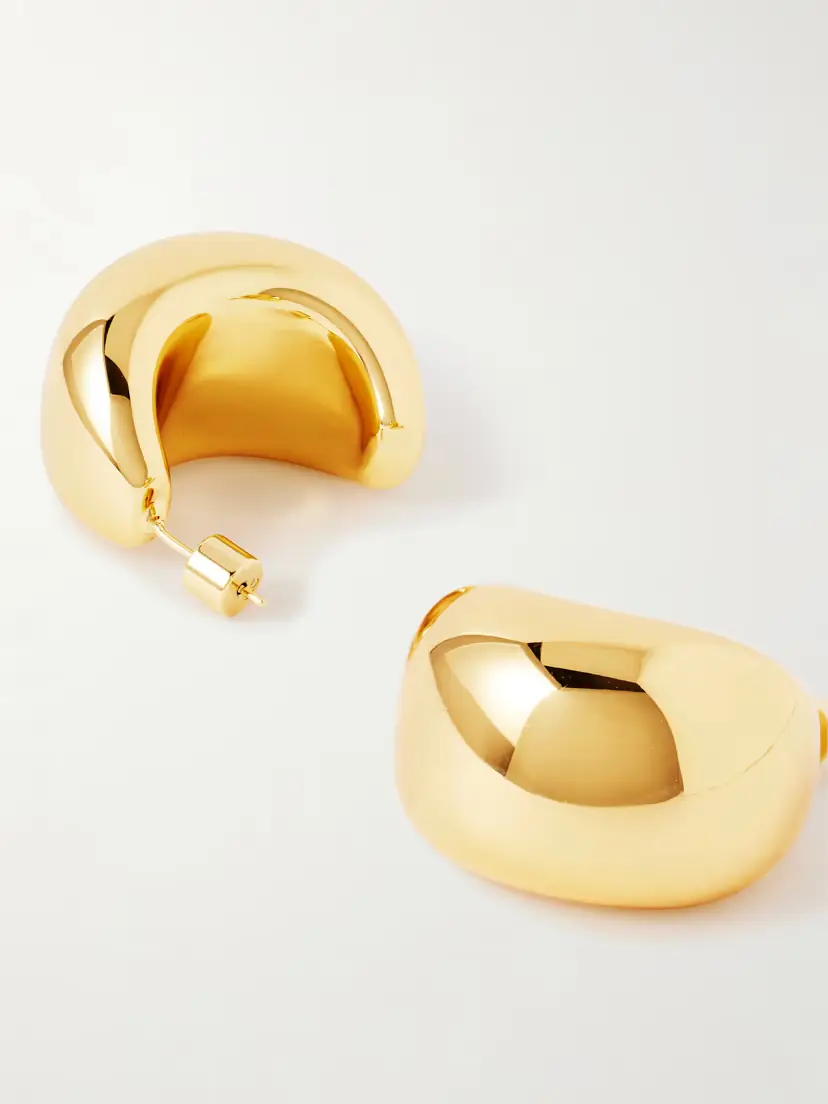 Martha Calvo Jordyn Gold-plated Hoop Earrings | Thumbnail 3