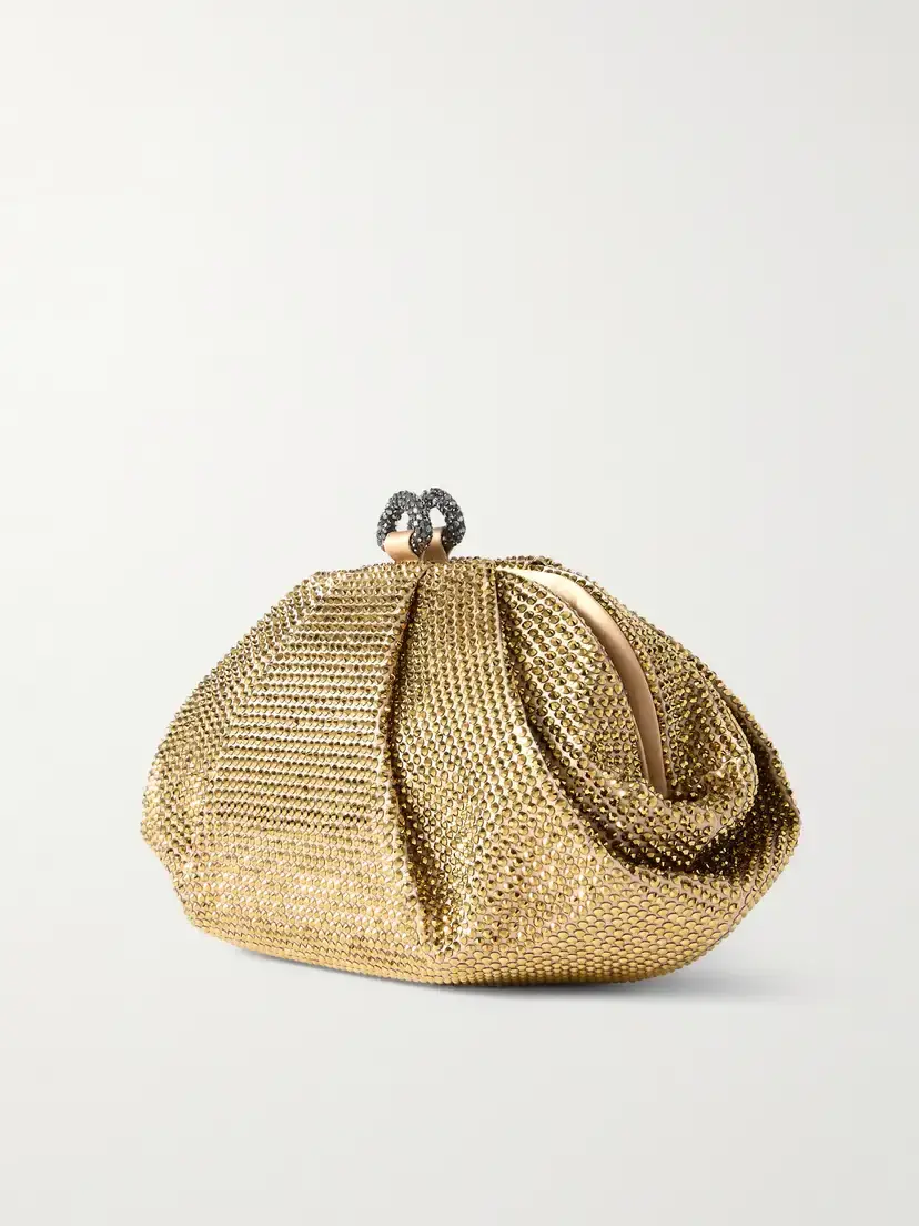 Judith Leiber Couture Gemma Crystal-embellished Satin Clutch | Thumbnail 3