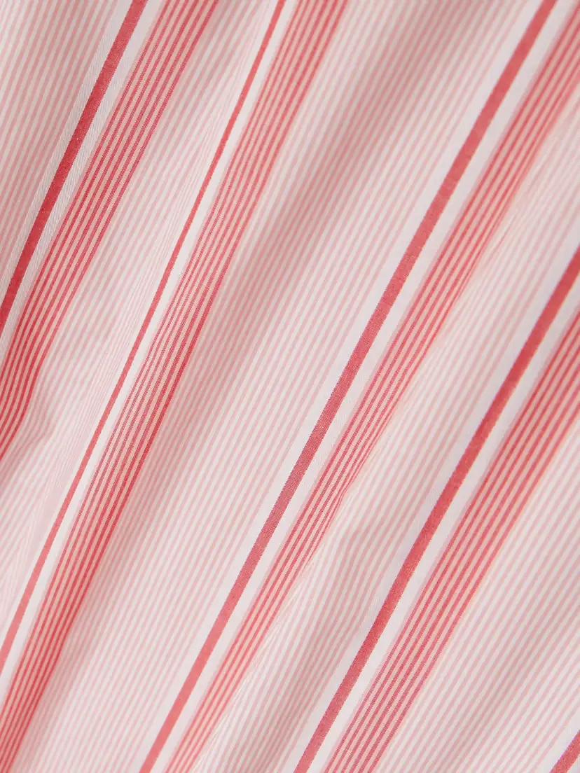 Rosie Assoulin Gathered Striped Cotton Midi Dress | Thumbnail 4 Rosie Assoulin Gathered Striped Cotton Midi Dress | Thumbnail 4