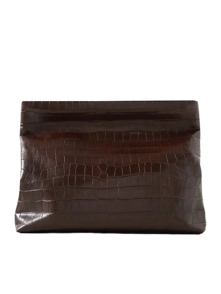 Nili Lotan Jerry Croc-effect Leather Clutch | Image 1 Nili Lotan Jerry Croc-effect Leather Clutch | Image 1