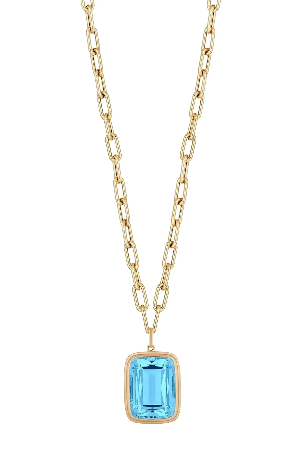 Blue Topaz Manhattan Pendant Necklace Blue Topaz Manhattan Pendant Necklace