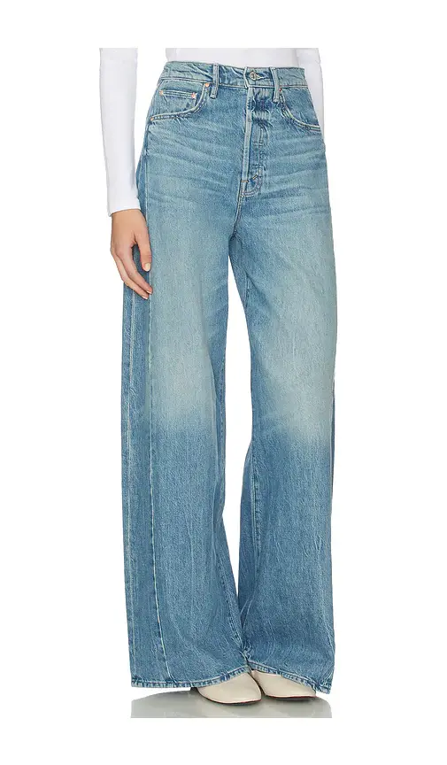 Mother Petite Pipe-dream Button Sneak Jeans | Thumbnail 2