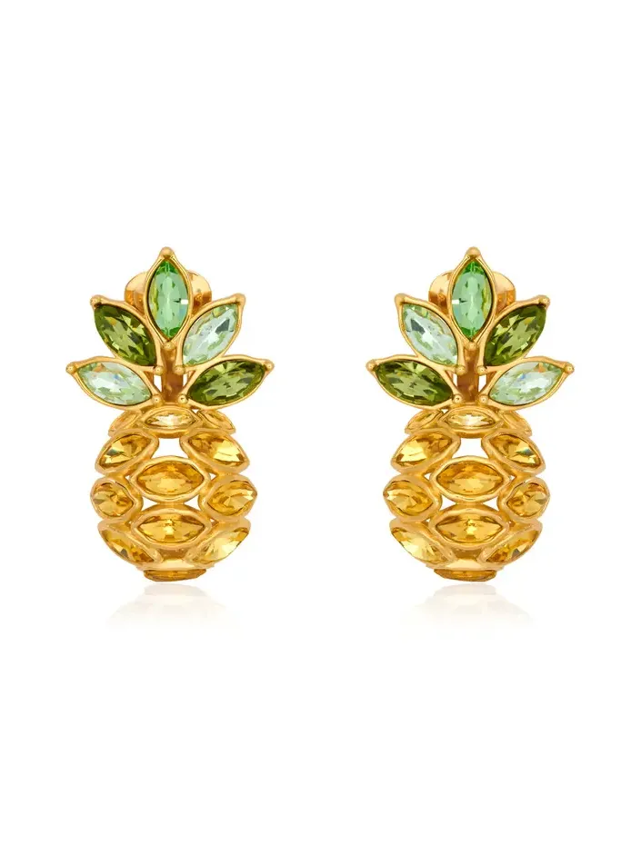 Crystal Pineapple Earrings Crystal Pineapple Earrings