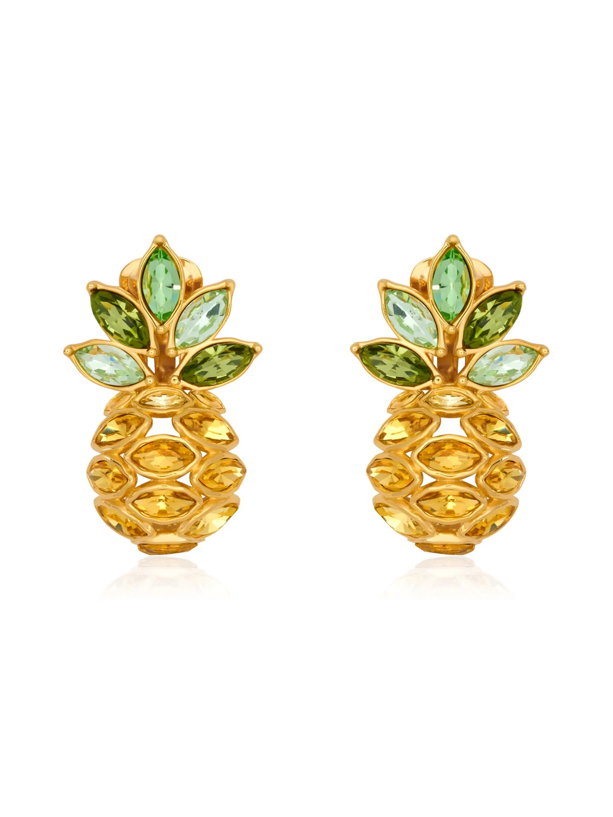 Crystal Pineapple Earrings