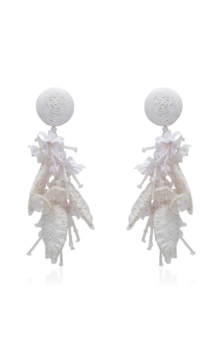 Oscar de la Renta Tassel Bouquet Earrings | Thumbnail 3