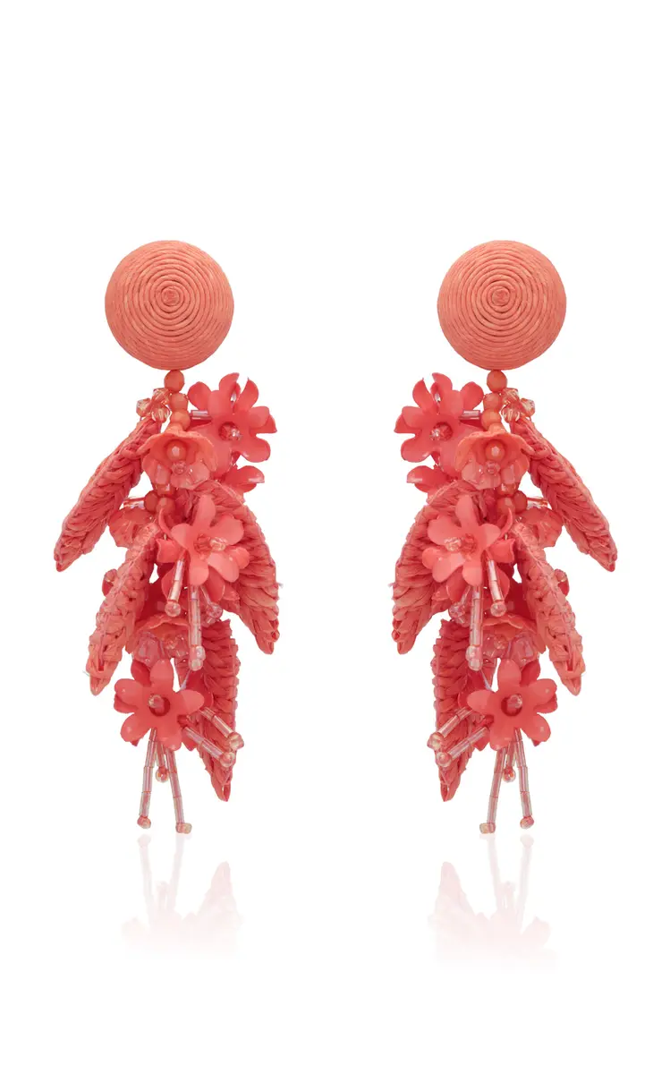 Oscar de la Renta Tassel Bouquet Earrings | Thumbnail 3