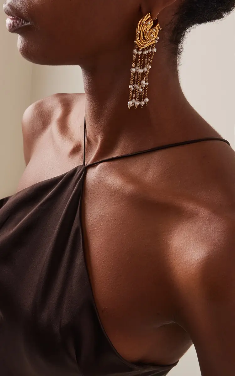 Oscar de la Renta Nest Pearl Earrings | Thumbnail 2 Oscar de la Renta Nest Pearl Earrings | Thumbnail 2