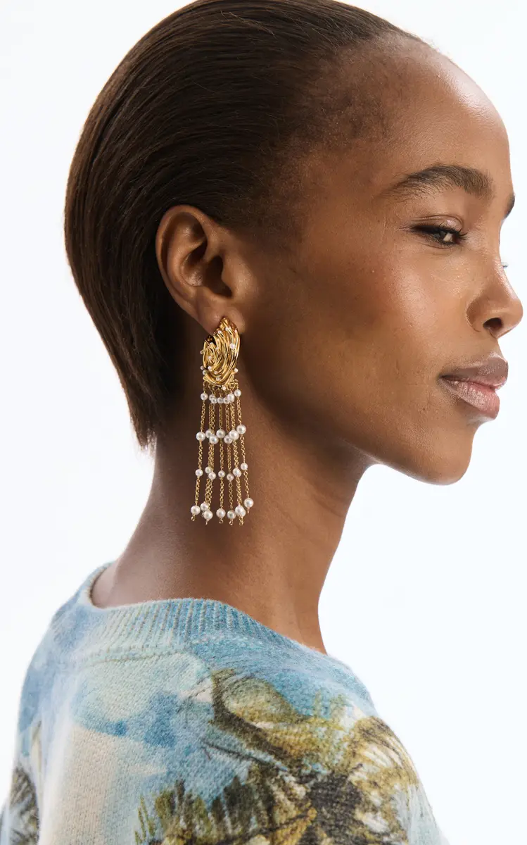 Oscar de la Renta Nest Pearl Earrings | Thumbnail 3 Oscar de la Renta Nest Pearl Earrings | Thumbnail 3