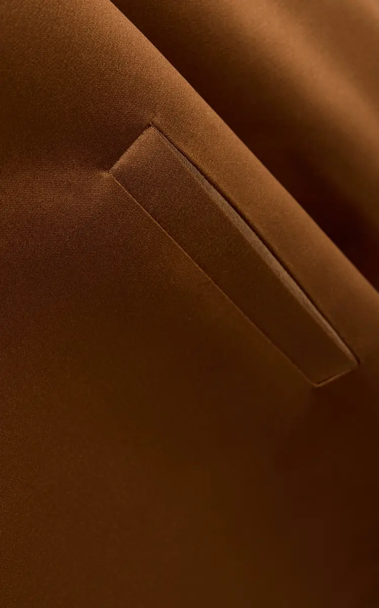 Oscar de la Renta Draped Satin Coat | Thumbnail 8