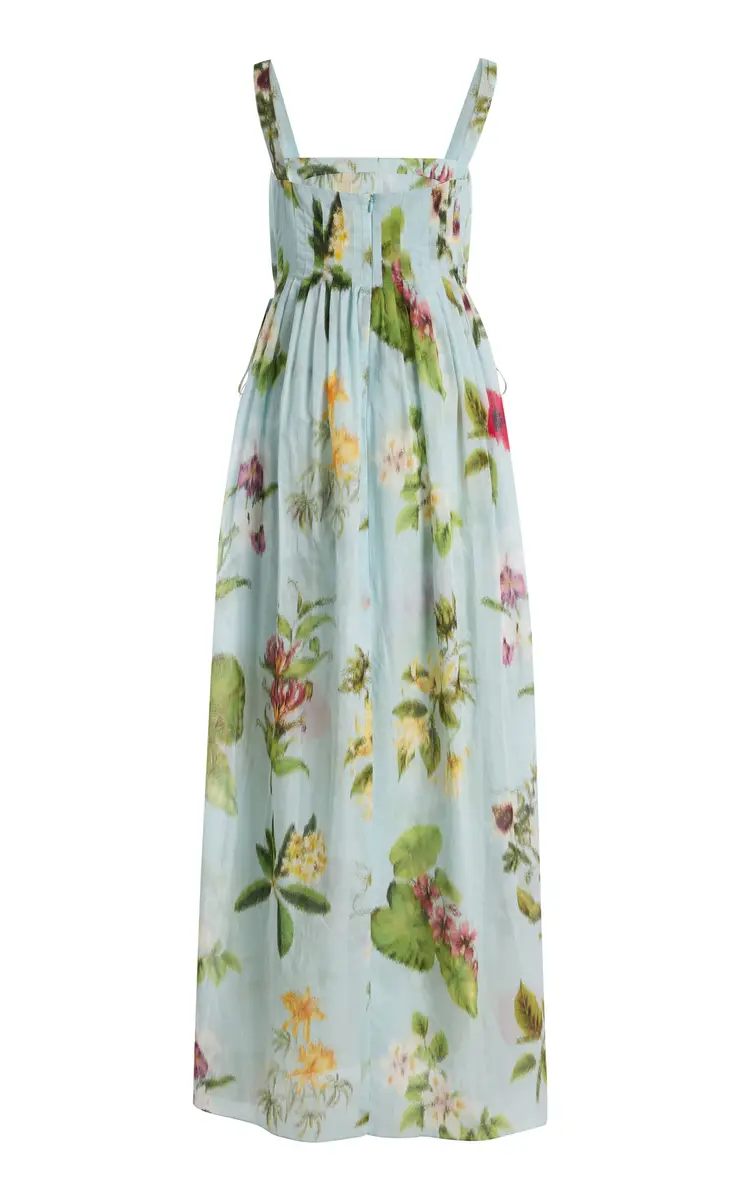 Oscar de la Renta Floral Cotton-Voile Maxi Dress | Thumbnail 5 Oscar de la Renta Floral Cotton-Voile Maxi Dress | Thumbnail 5