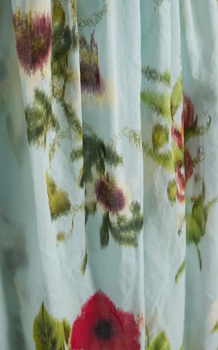 Oscar de la Renta Floral Cotton-Voile Maxi Dress | Thumbnail 6 Oscar de la Renta Floral Cotton-Voile Maxi Dress | Thumbnail 6