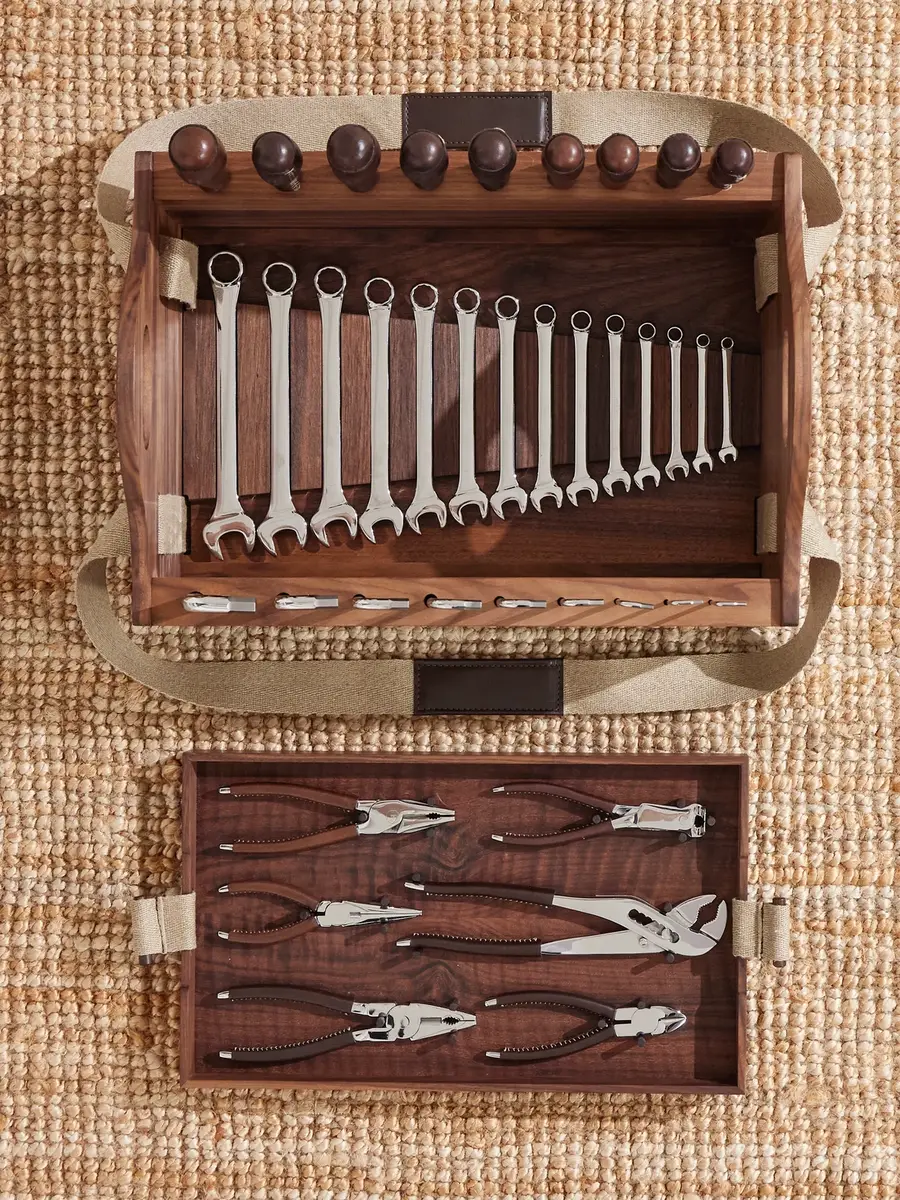Lorenzi Milano Stainless Steel and Leather Tool Set - Men | Thumbnail 3 Lorenzi Milano Stainless Steel and Leather Tool Set - Men | Thumbnail 3