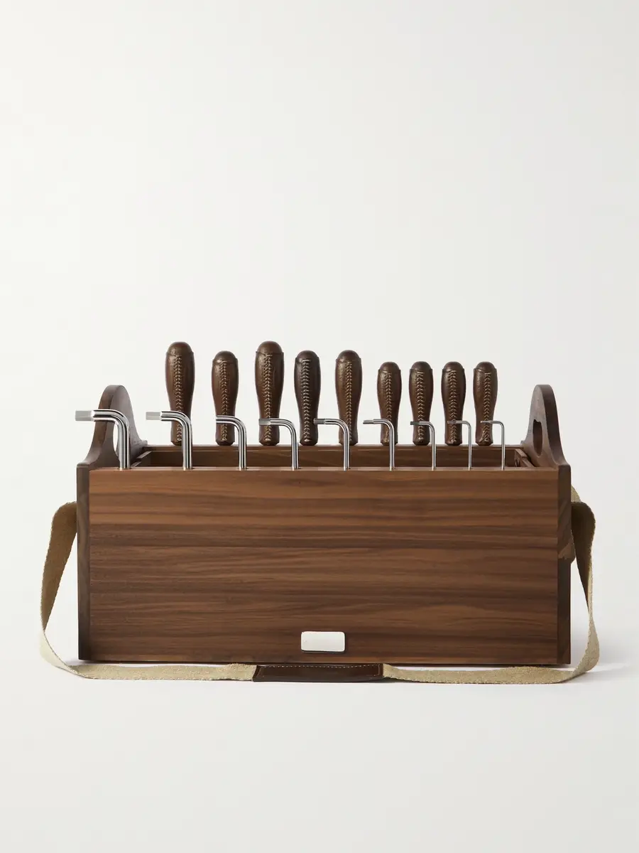 Lorenzi Milano Stainless Steel and Leather Tool Set - Men | Thumbnail 4 Lorenzi Milano Stainless Steel and Leather Tool Set - Men | Thumbnail 4