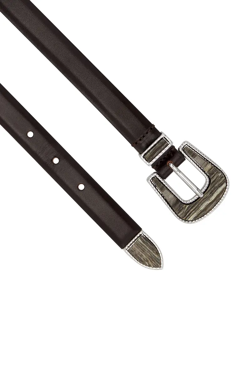 Déhanche Travertine Double Buckle Belt | Thumbnail 2