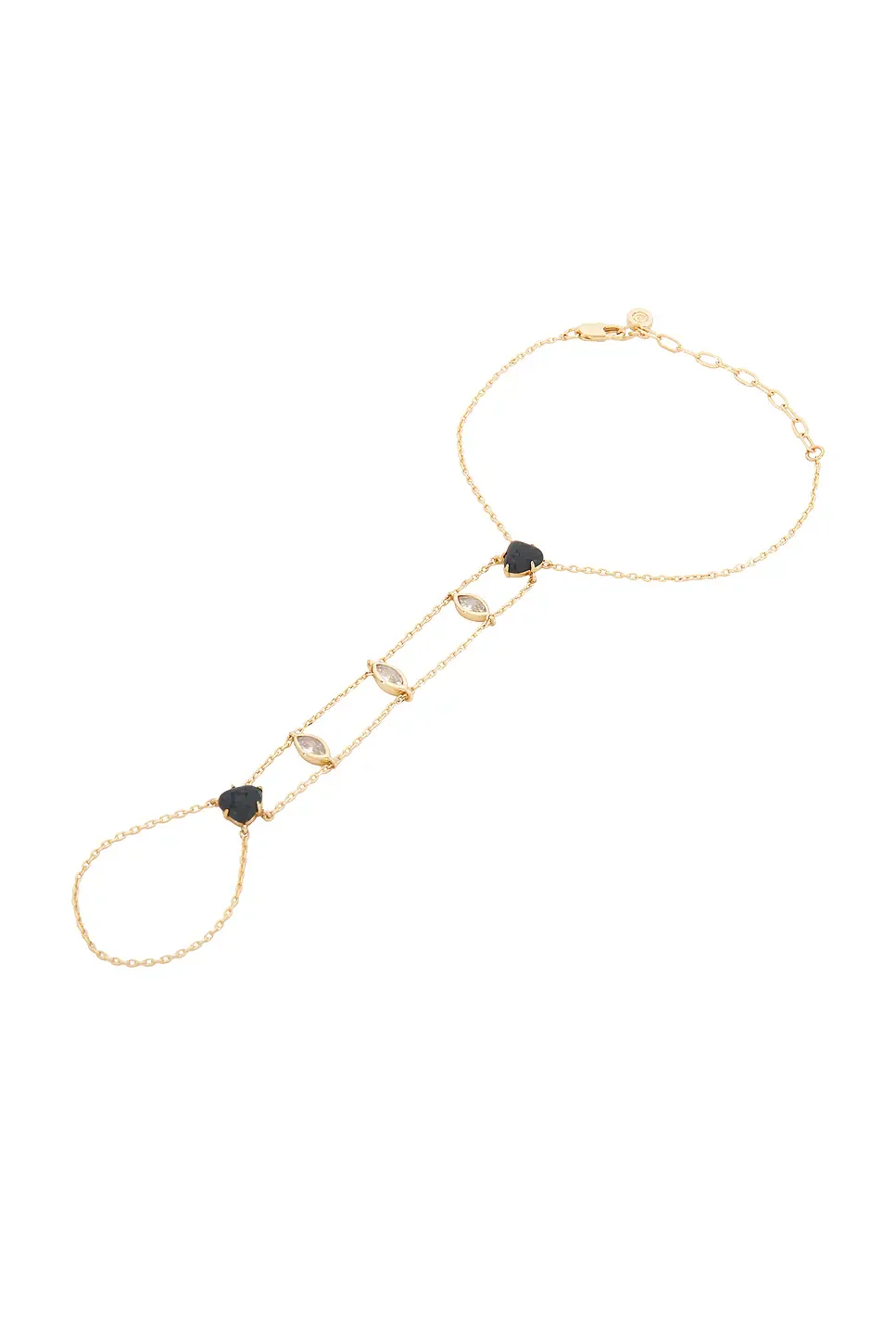 Ettika Black Solstice Hand Chain