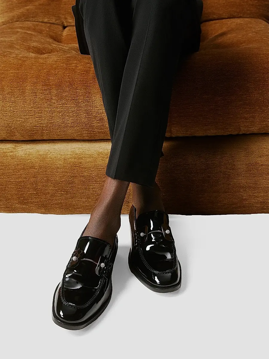Christian Louboutin Men's Chambelimoc Night Strass Loafers - Black | Thumbnail 6