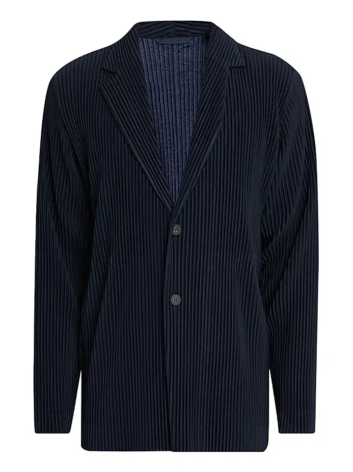 Men Pleated Basics Jacket