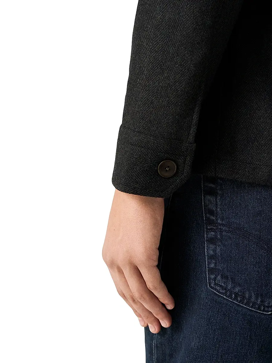 Eton Men's Herringbone Wool-Cashmere Jacket | Thumbnail 4 Eton Men's Herringbone Wool-Cashmere Jacket | Thumbnail 4
