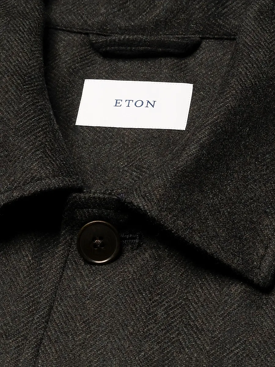 Eton Men's Herringbone Wool-Cashmere Jacket | Thumbnail 5 Eton Men's Herringbone Wool-Cashmere Jacket | Thumbnail 5