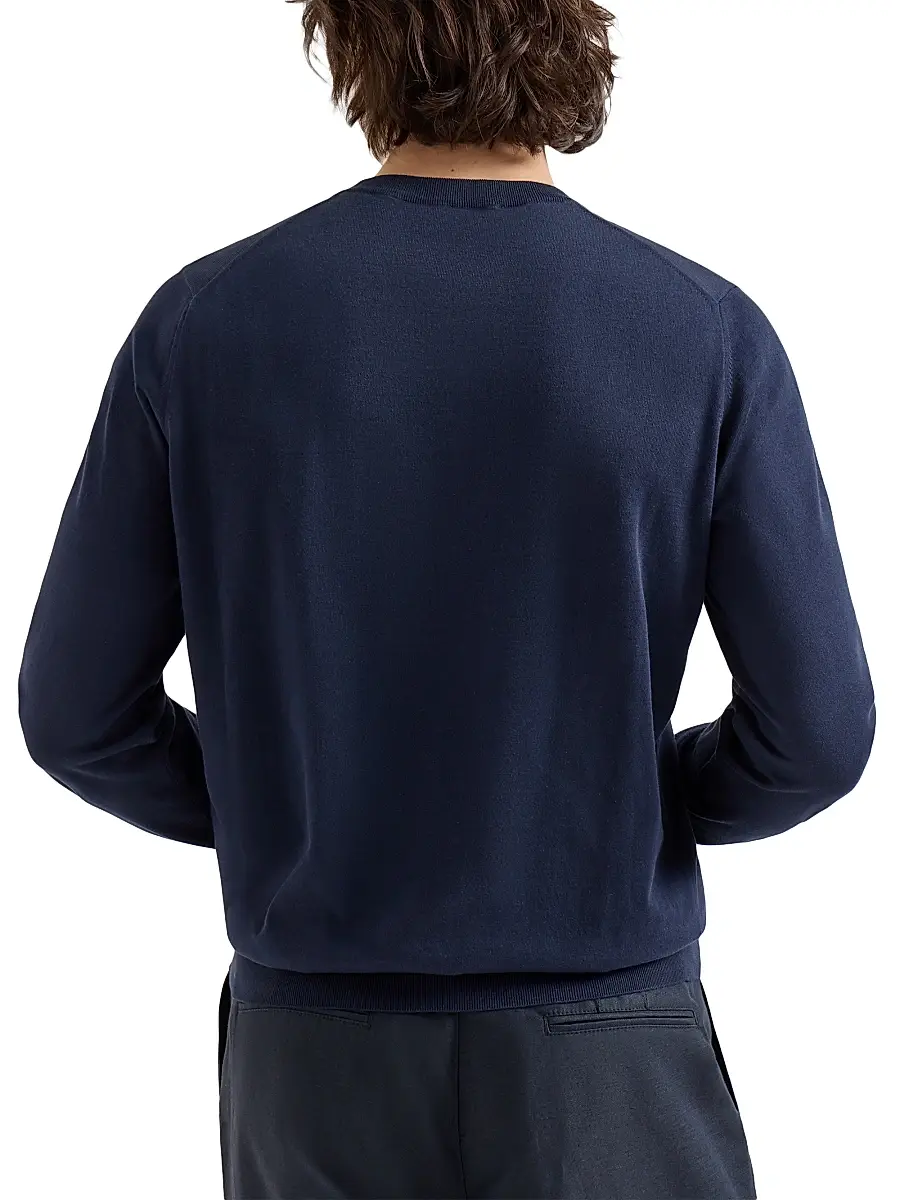Brunello Cucinelli Men's Cotton Lightweight Sweater | Thumbnail 3 Brunello Cucinelli Men's Cotton Lightweight Sweater | Thumbnail 3