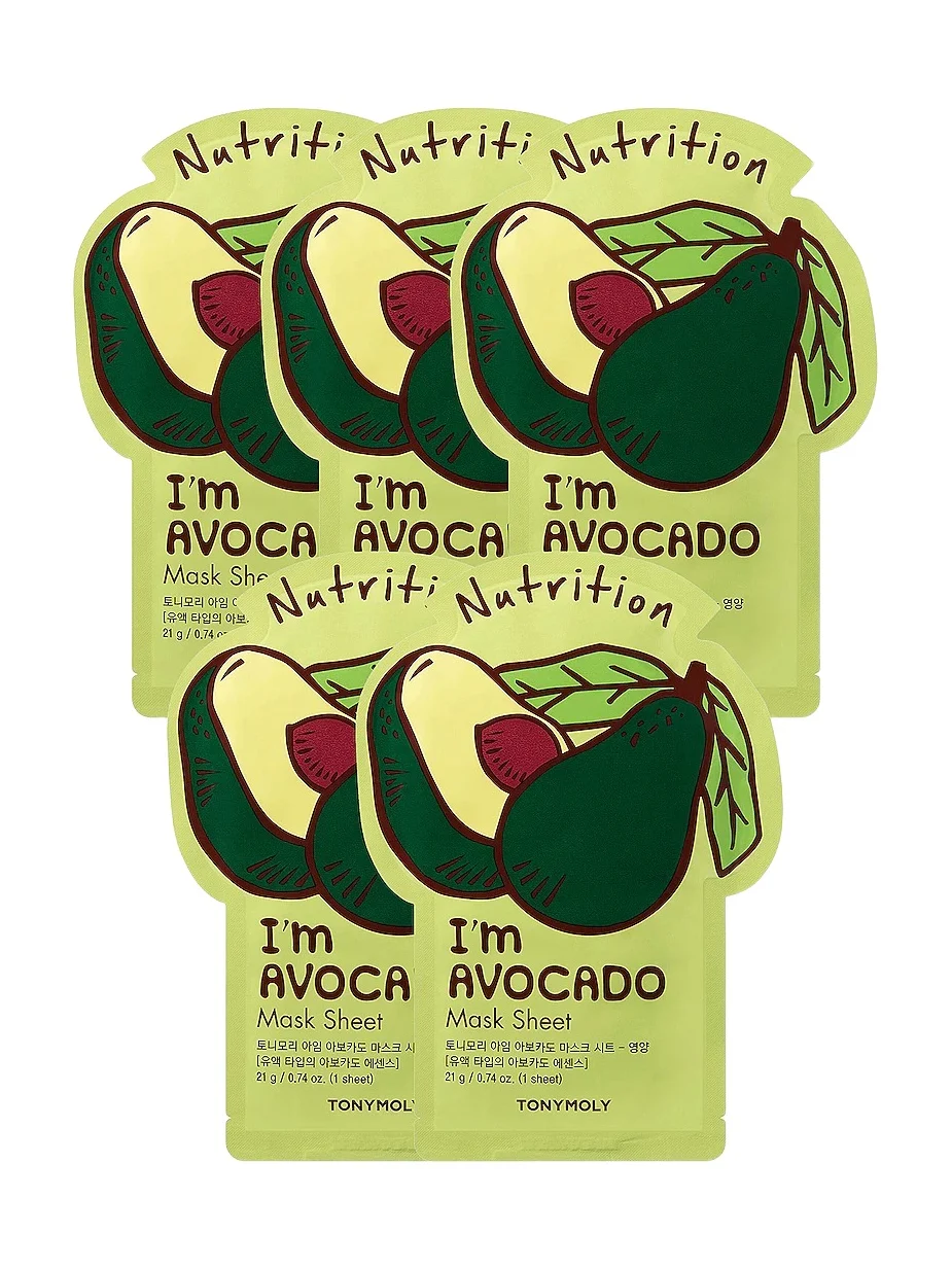 TONYMOLY I'm Avocado Sheet Mask 5 Pack