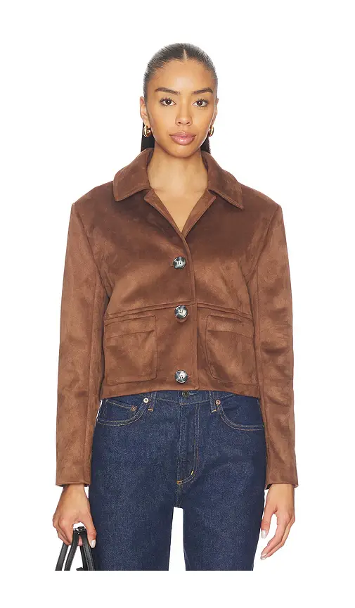 Milkwhite Cropped Faux Leather Jacket | Thumbnail 2 Milkwhite Cropped Faux Leather Jacket | Thumbnail 2