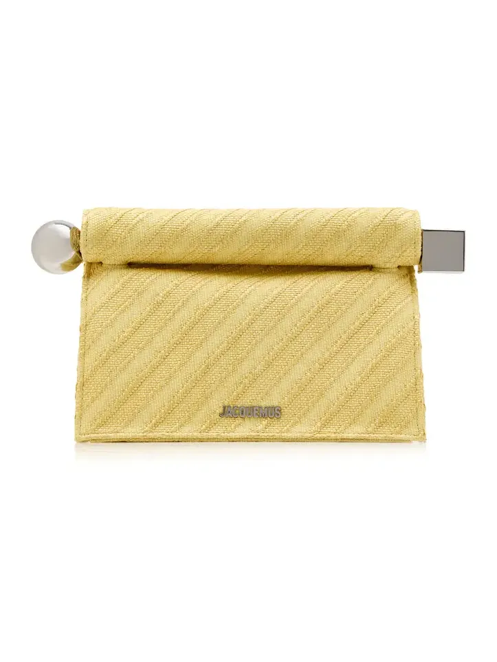 The Round Carré Cotton Clutch