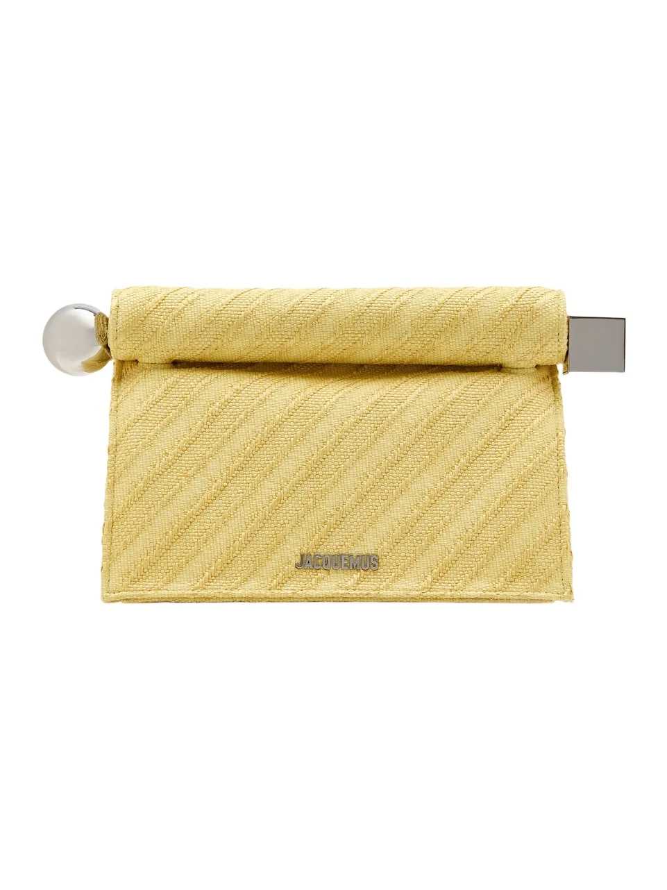 The Round Carré Cotton Clutch
