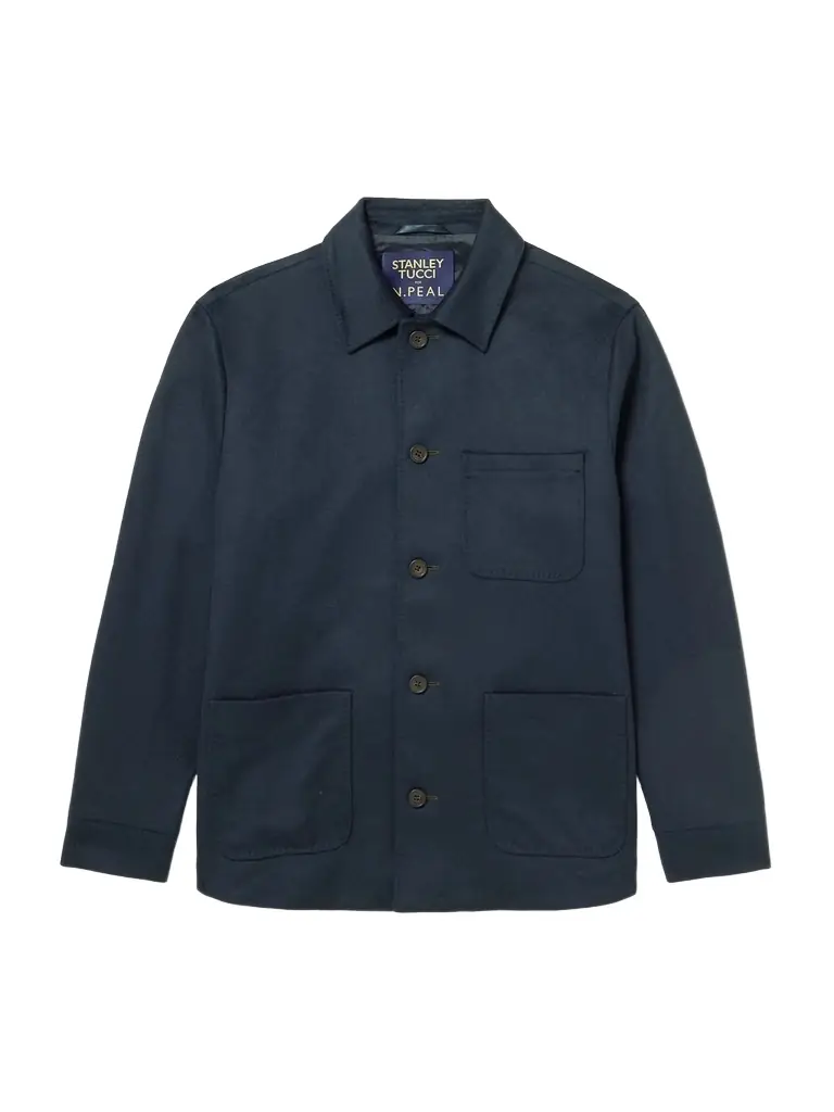 N.Peal Stanley Tucci Cashmere Overshirt - Men | Image 1 N.Peal Stanley Tucci Cashmere Overshirt - Men | Image 1