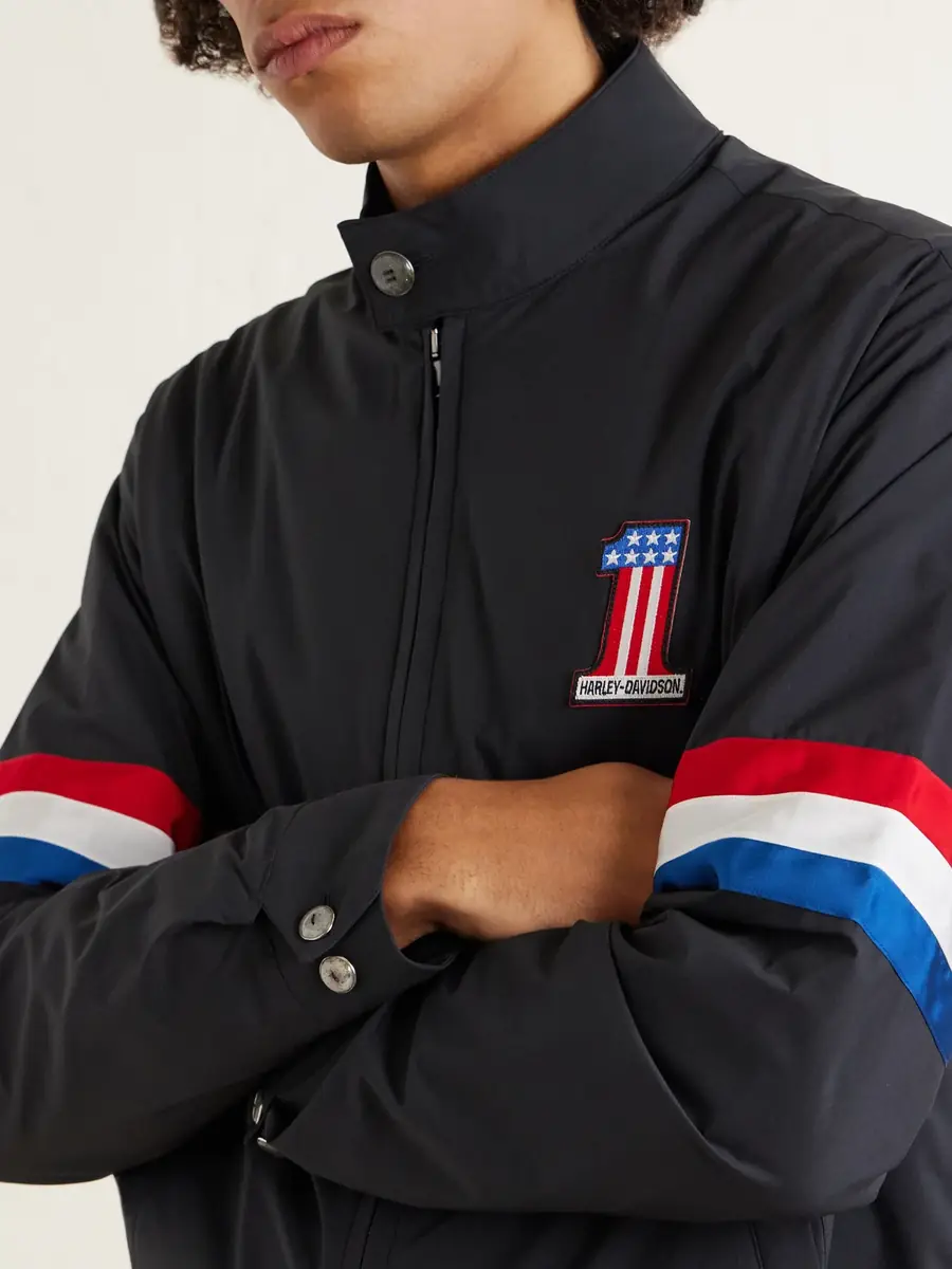 God’s True Cashmere Harley-Davidson Striped Appliquéd Recycled Shell Jacket - Men | Thumbnail 5 God’s True Cashmere Harley-Davidson Striped Appliquéd Recycled Shell Jacket - Men | Thumbnail 5