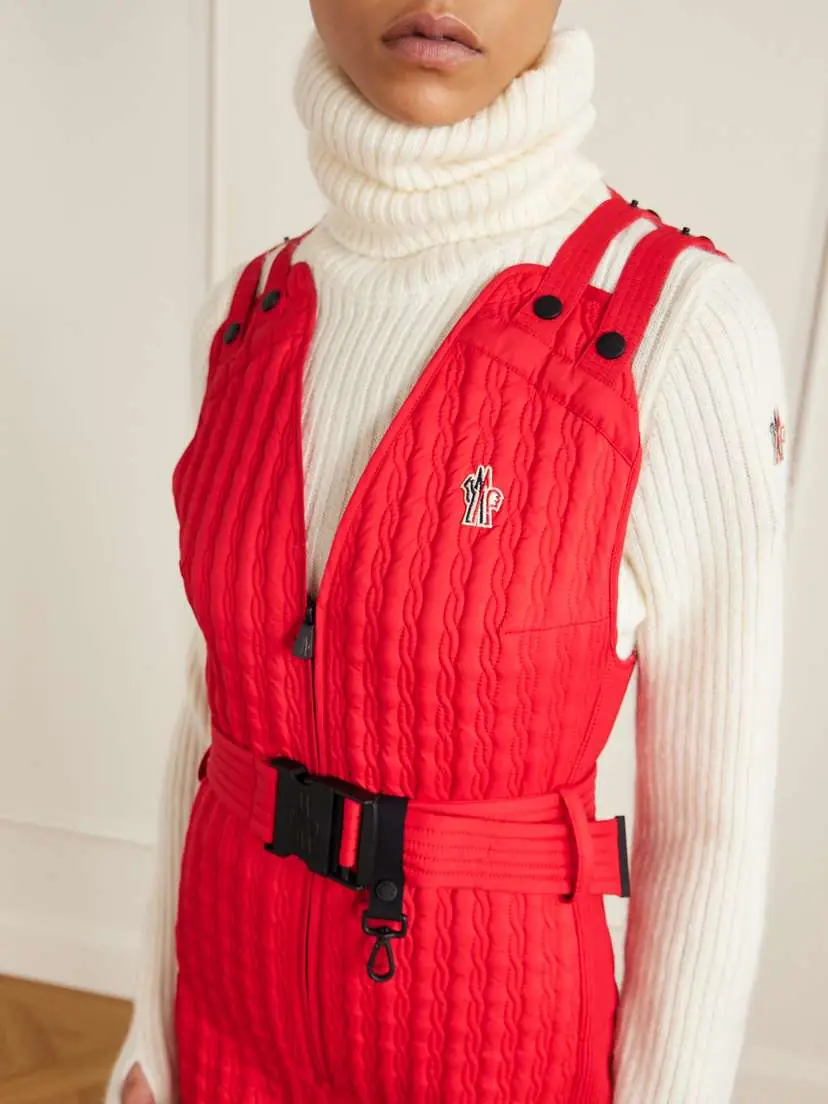 Moncler Grenoble Belted Appliquéd Quilted Down Ski Suit | Thumbnail 5 Moncler Grenoble Belted Appliquéd Quilted Down Ski Suit | Thumbnail 5