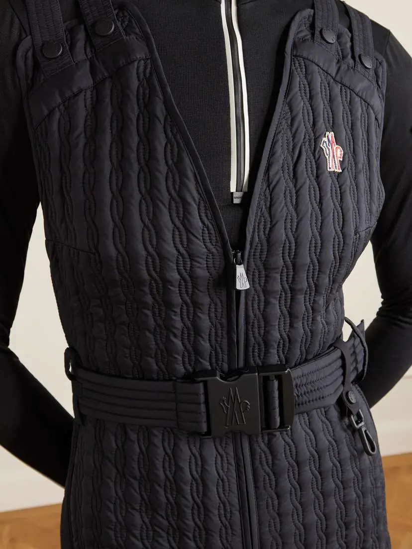 Moncler Grenoble Belted Appliquéd Quilted Down Ski Suit | Thumbnail 5 Moncler Grenoble Belted Appliquéd Quilted Down Ski Suit | Thumbnail 5