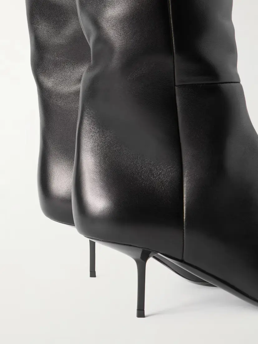 Saint Laurent Victoire Leather Knee Boots | Thumbnail 5