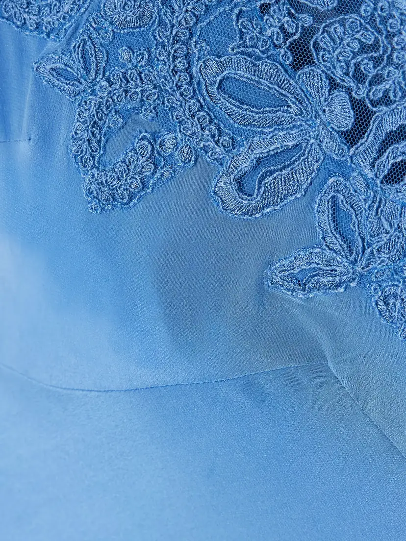 Rixo Ilaria Lace-trimmed Silk Midi Dress | Thumbnail 4 Rixo Ilaria Lace-trimmed Silk Midi Dress | Thumbnail 4