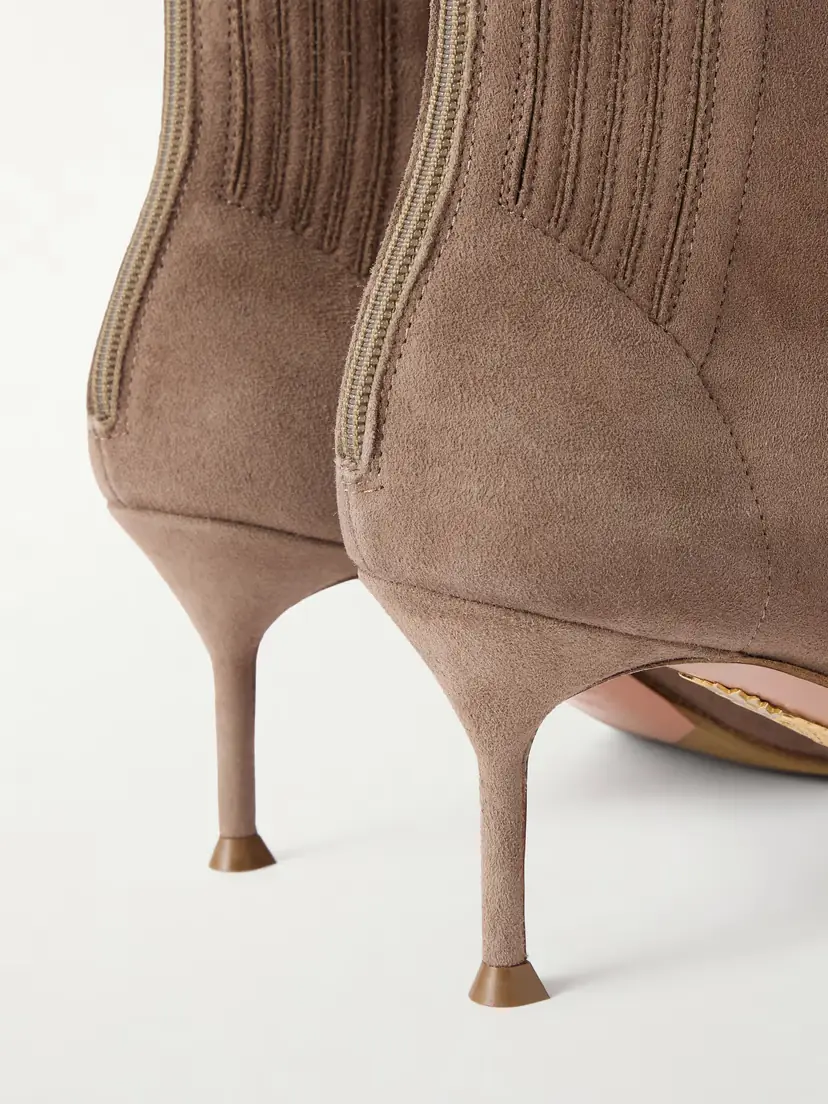 Aquazzura Saint Honoré 65 Suede Ankle Boots | Thumbnail 5 Aquazzura Saint Honoré 65 Suede Ankle Boots | Thumbnail 5