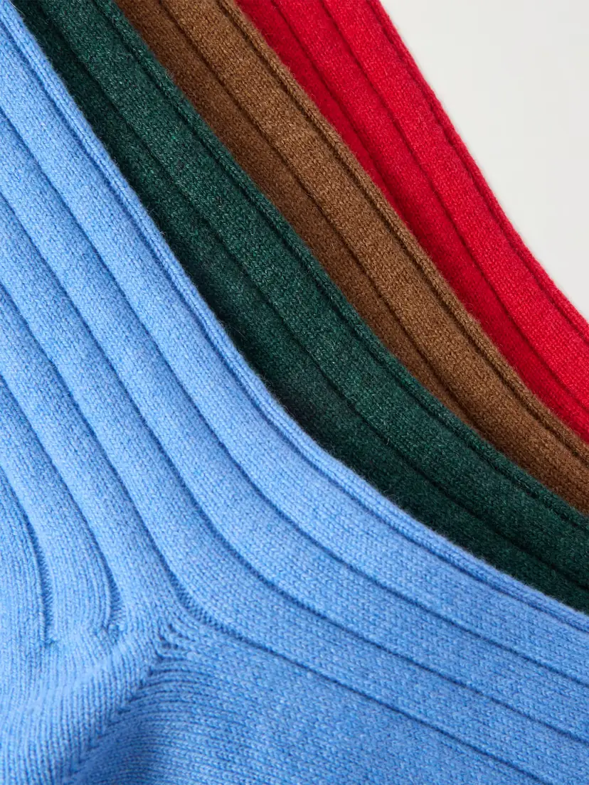 Comme Si The Cashmere Set Of Four Ribbed Cashmere-blend Socks - EU 39/42 | Thumbnail 2 Comme Si The Cashmere Set Of Four Ribbed Cashmere-blend Socks - EU 39/42 | Thumbnail 2