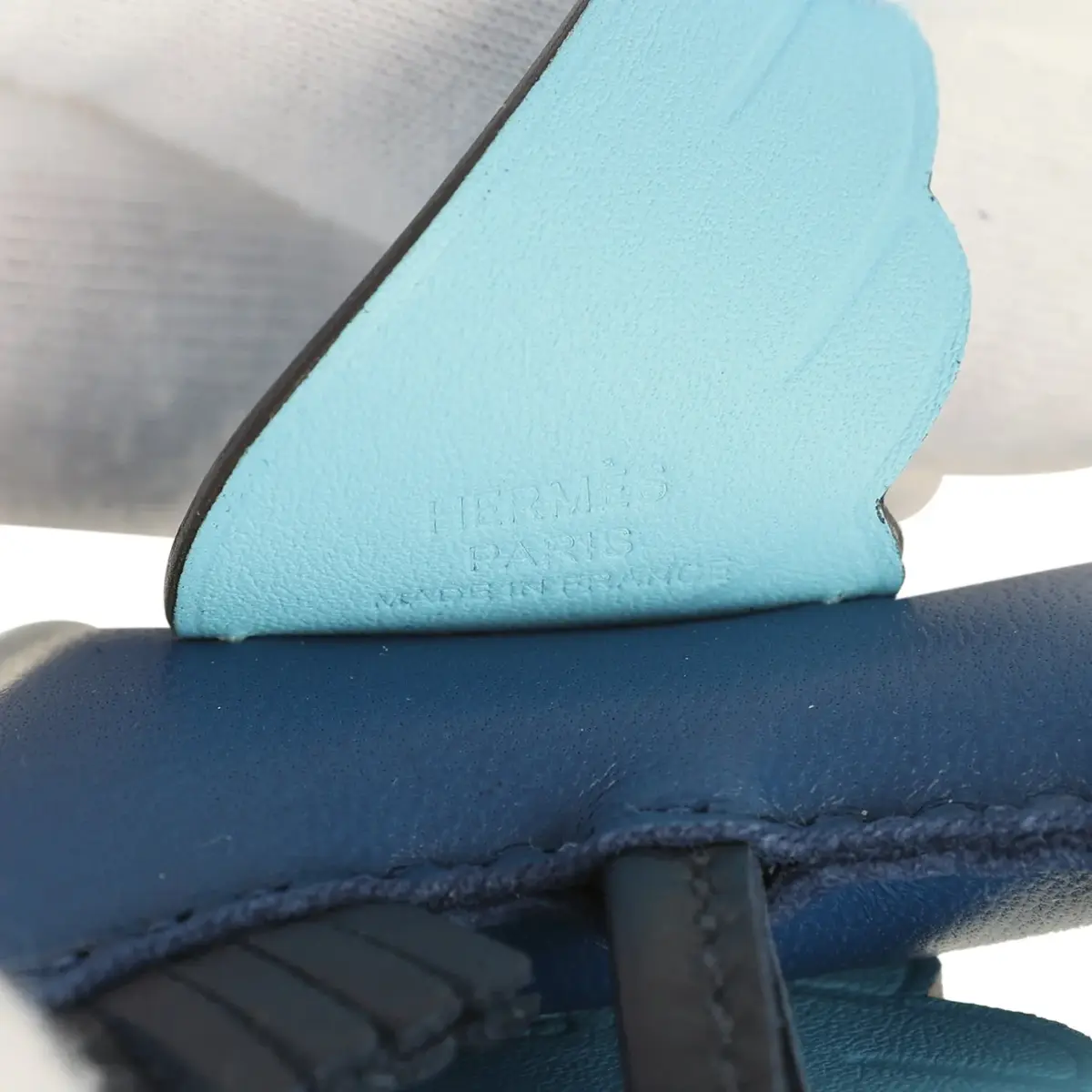 HERMÈS Hermes Pegase Rodeo Bag Charm PM Bleu Tie, Celeste and Bleu Nuit Milo Lambskin | Thumbnail 3 HERMÈS Hermes Pegase Rodeo Bag Charm PM Bleu Tie, Celeste and Bleu Nuit Milo Lambskin | Thumbnail 3