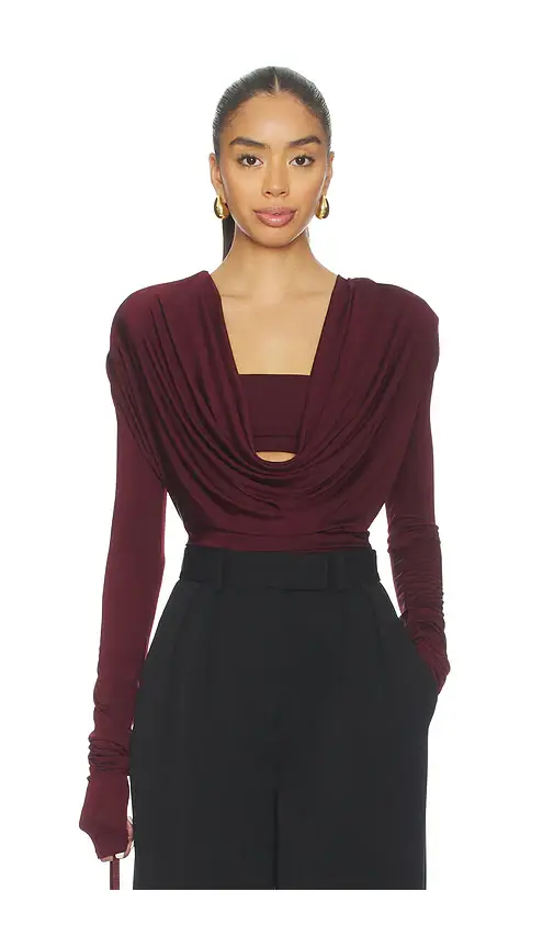 Cowl Neck Bandeau Top Cowl Neck Bandeau Top