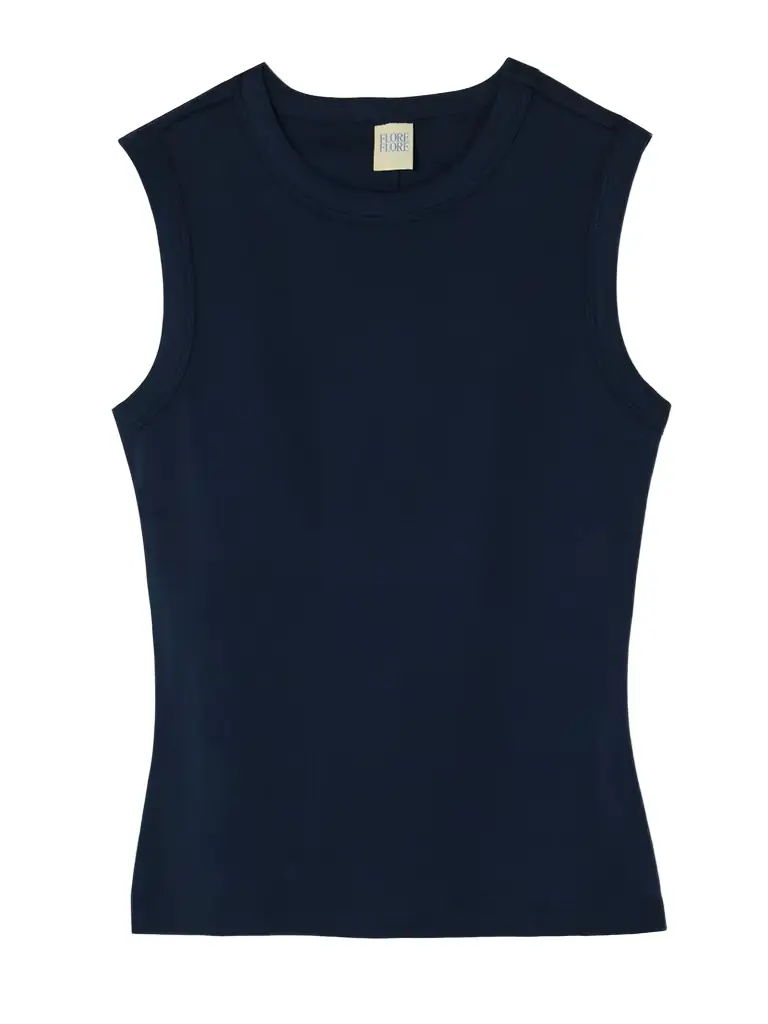 FLORE FLORE Esmé Ribbed Organic Cotton-jersey Tank | Image 1 FLORE FLORE Esmé Ribbed Organic Cotton-jersey Tank | Image 1