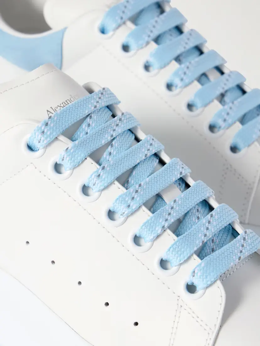 Alexander McQueen Overisize-sole Suede-trimmed Leather Sneakers | Thumbnail 4 Alexander McQueen Overisize-sole Suede-trimmed Leather Sneakers | Thumbnail 4
