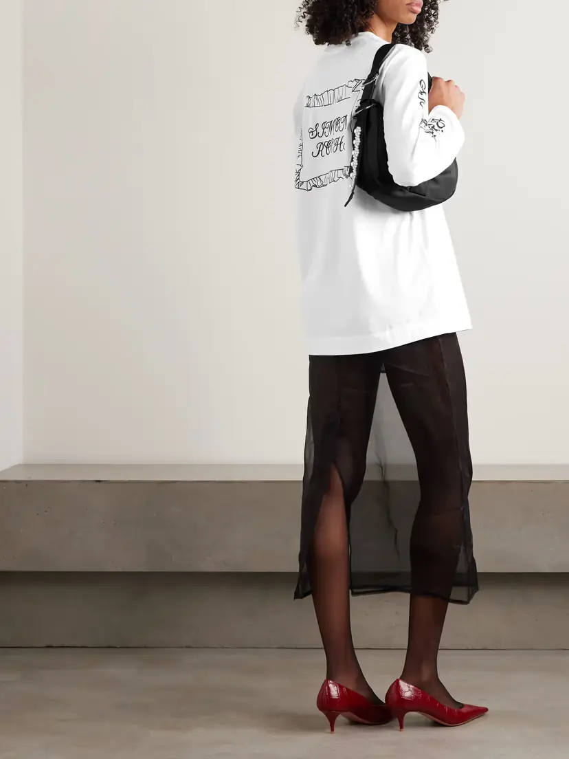 Simone Rocha Pillowcase Printed Cotton-jersey T-shirt | Thumbnail 2 Simone Rocha Pillowcase Printed Cotton-jersey T-shirt | Thumbnail 2