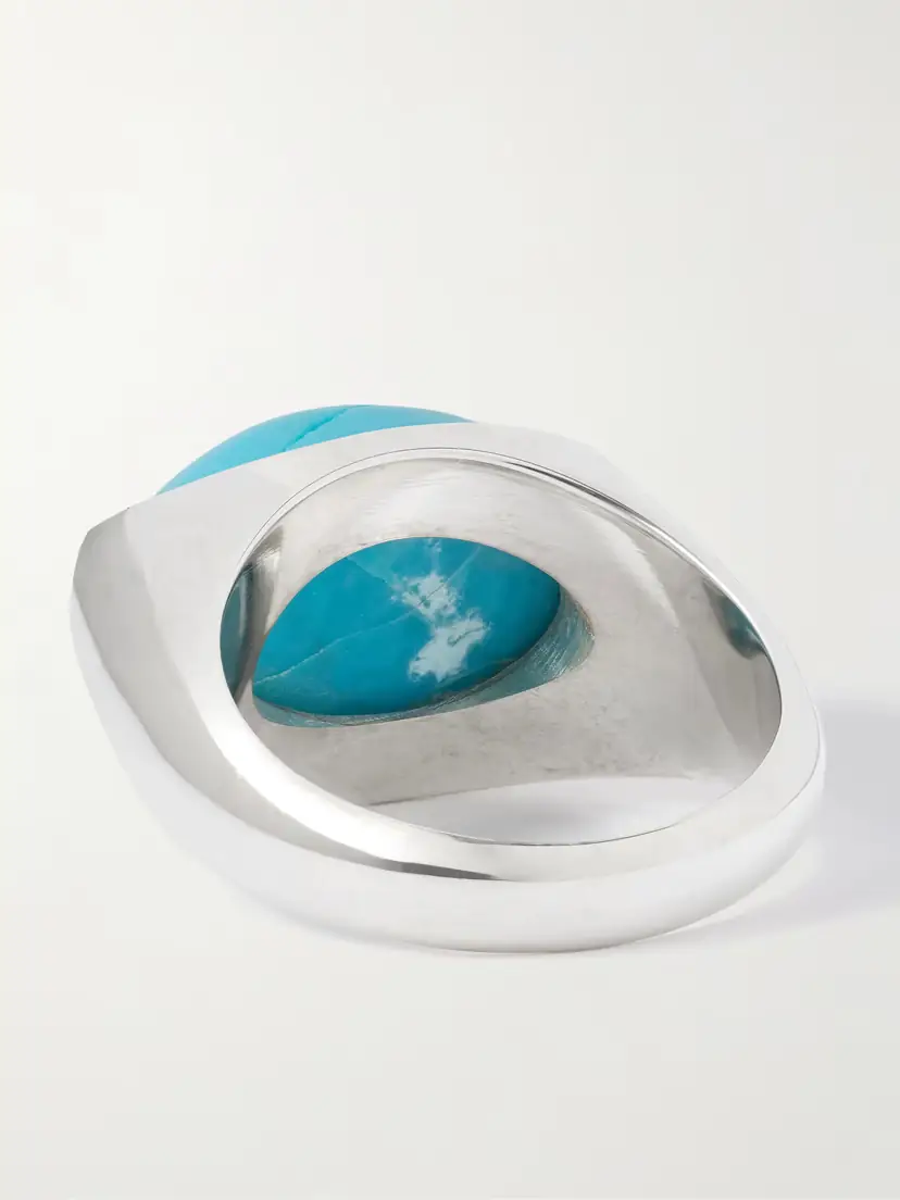Loren Stewart Orb Sterling Silver And Turquoise Ring | Thumbnail 3 Loren Stewart Orb Sterling Silver And Turquoise Ring | Thumbnail 3