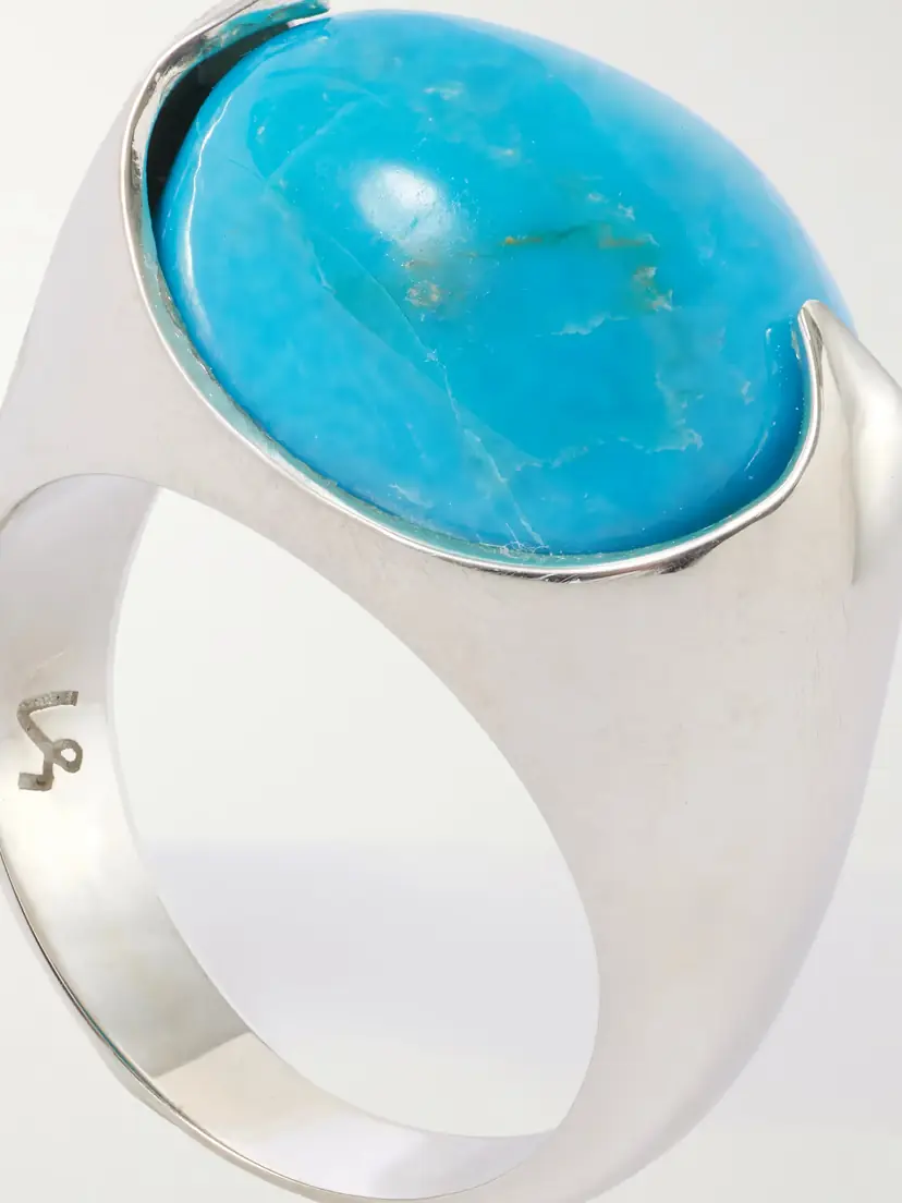 Loren Stewart Orb Sterling Silver And Turquoise Ring | Thumbnail 4 Loren Stewart Orb Sterling Silver And Turquoise Ring | Thumbnail 4