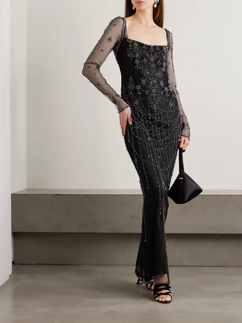 Clio Peppiatt Chandelier Embellished Tulle Gown | Thumbnail 2 Clio Peppiatt Chandelier Embellished Tulle Gown | Thumbnail 2