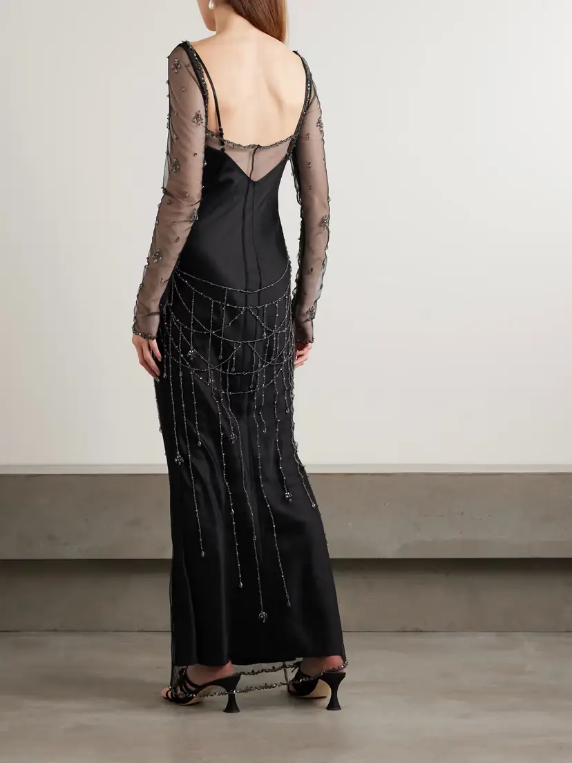 Clio Peppiatt Chandelier Embellished Tulle Gown | Thumbnail 3 Clio Peppiatt Chandelier Embellished Tulle Gown | Thumbnail 3