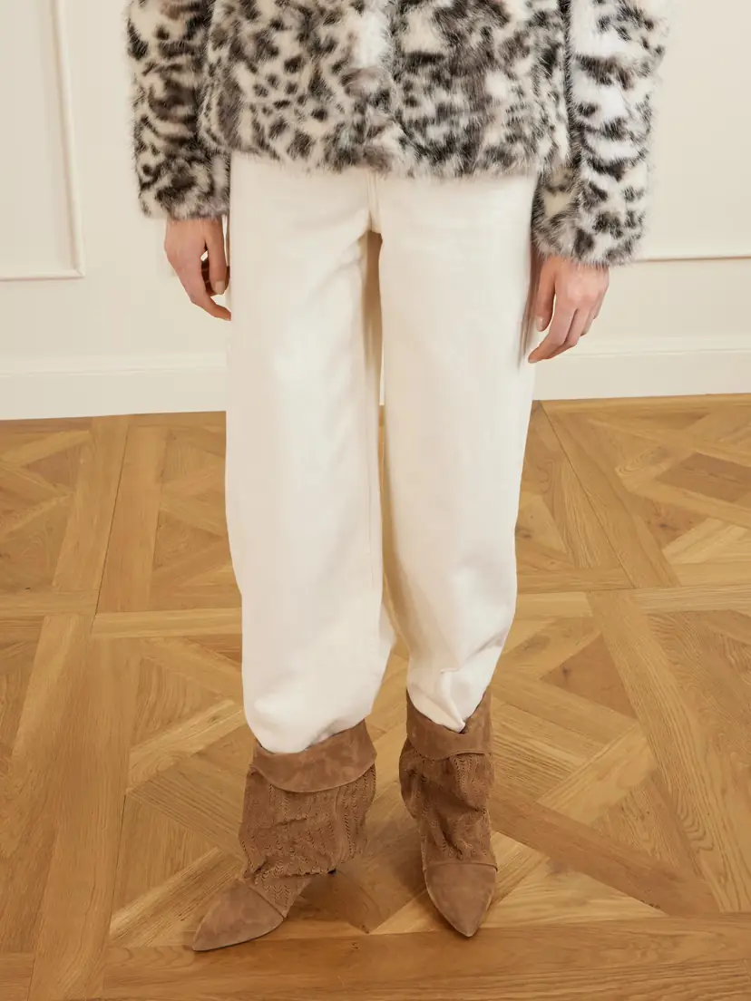 Isabel Marant Edrik Gathered Perforated Suede Ankle Boots | Thumbnail 2 Isabel Marant Edrik Gathered Perforated Suede Ankle Boots | Thumbnail 2